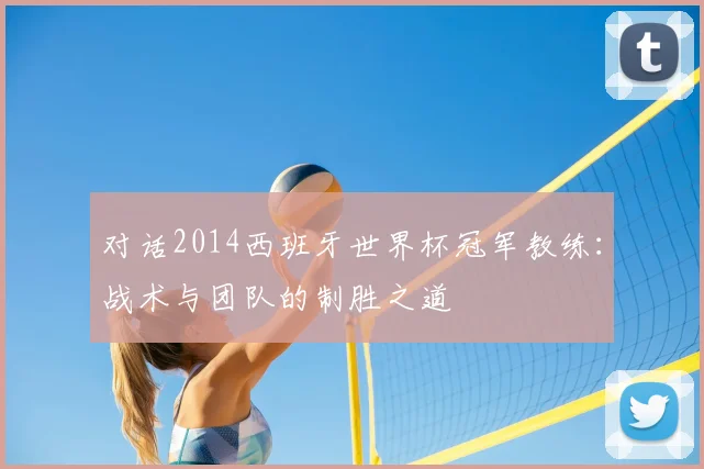 对话2014西班牙世界杯冠军教练:战术与团队的制胜之道