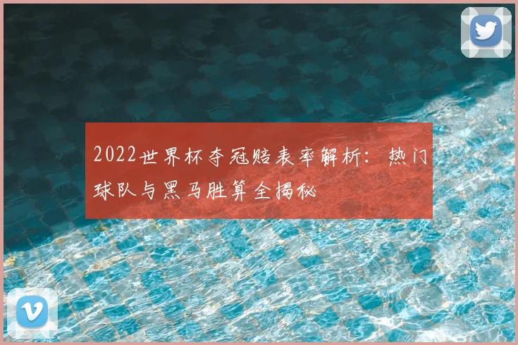 2022世界杯夺冠赔表率解析:热门球队与黑马胜算全揭秘